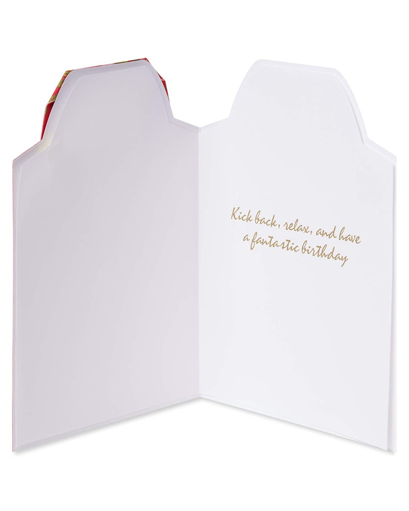 Papyrus Birthday Card for Him (Kick Back) - Image 2
